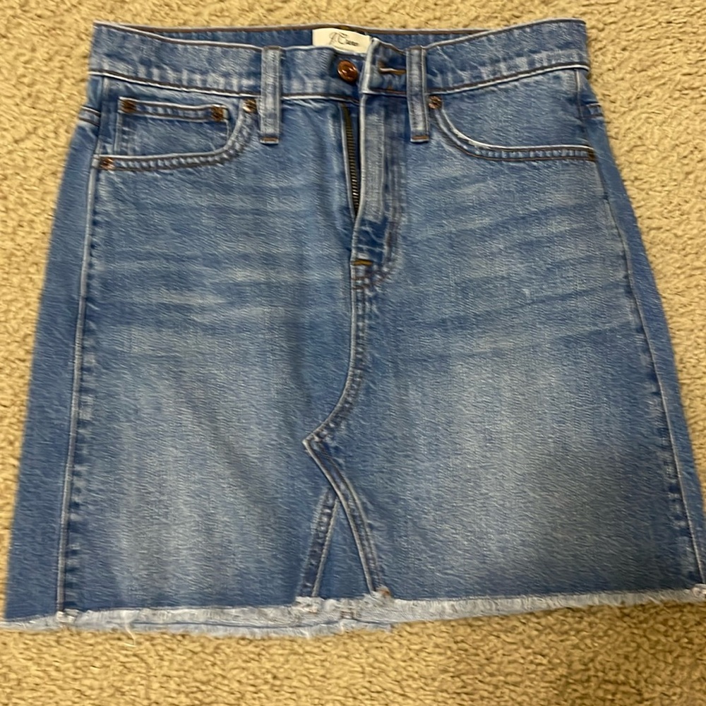 J. Crew mini denim skirt